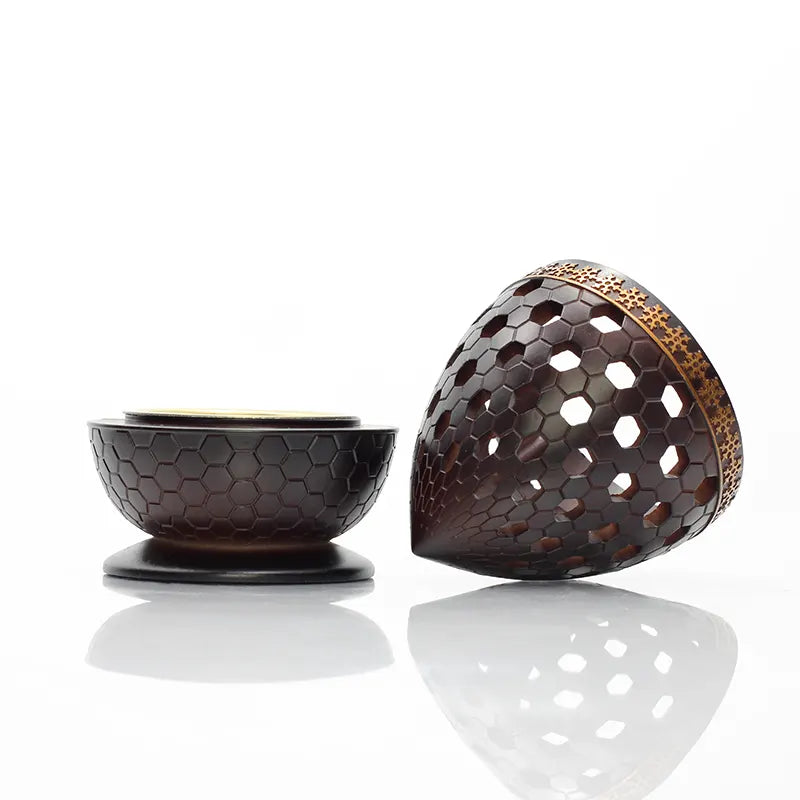 Modern Brown Teardrop Burner H7517
