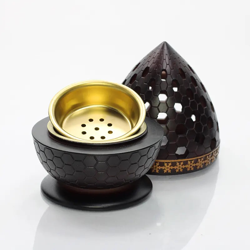 Modern Brown Teardrop Burner H7517