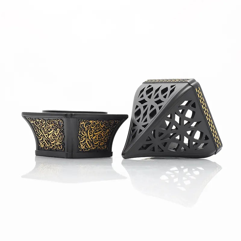 Triangular Black Bukhoor Burner H7519