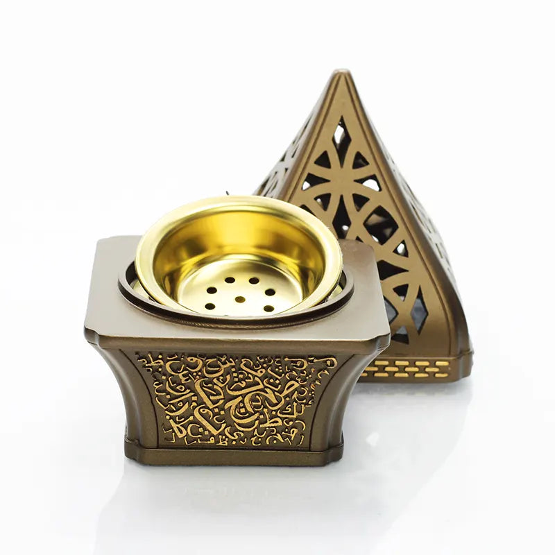 Triangular Champagne Bukhoor Burner H7519