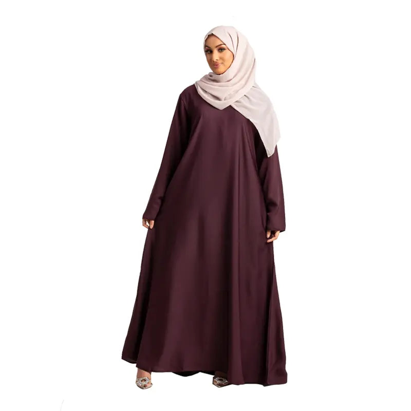 Basic Plum Abaya 673