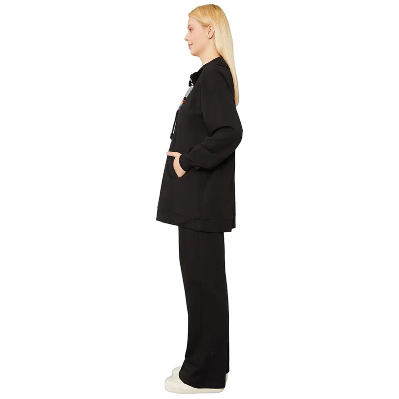 Women Black Co Ord Set