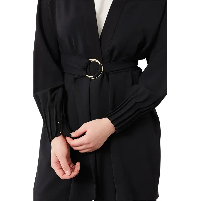 Women Two Piece Black Co Ord Set