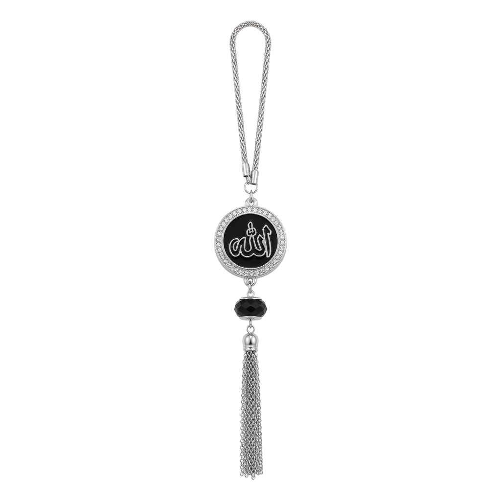 Allah Muhammad Circular Car Hanger Black