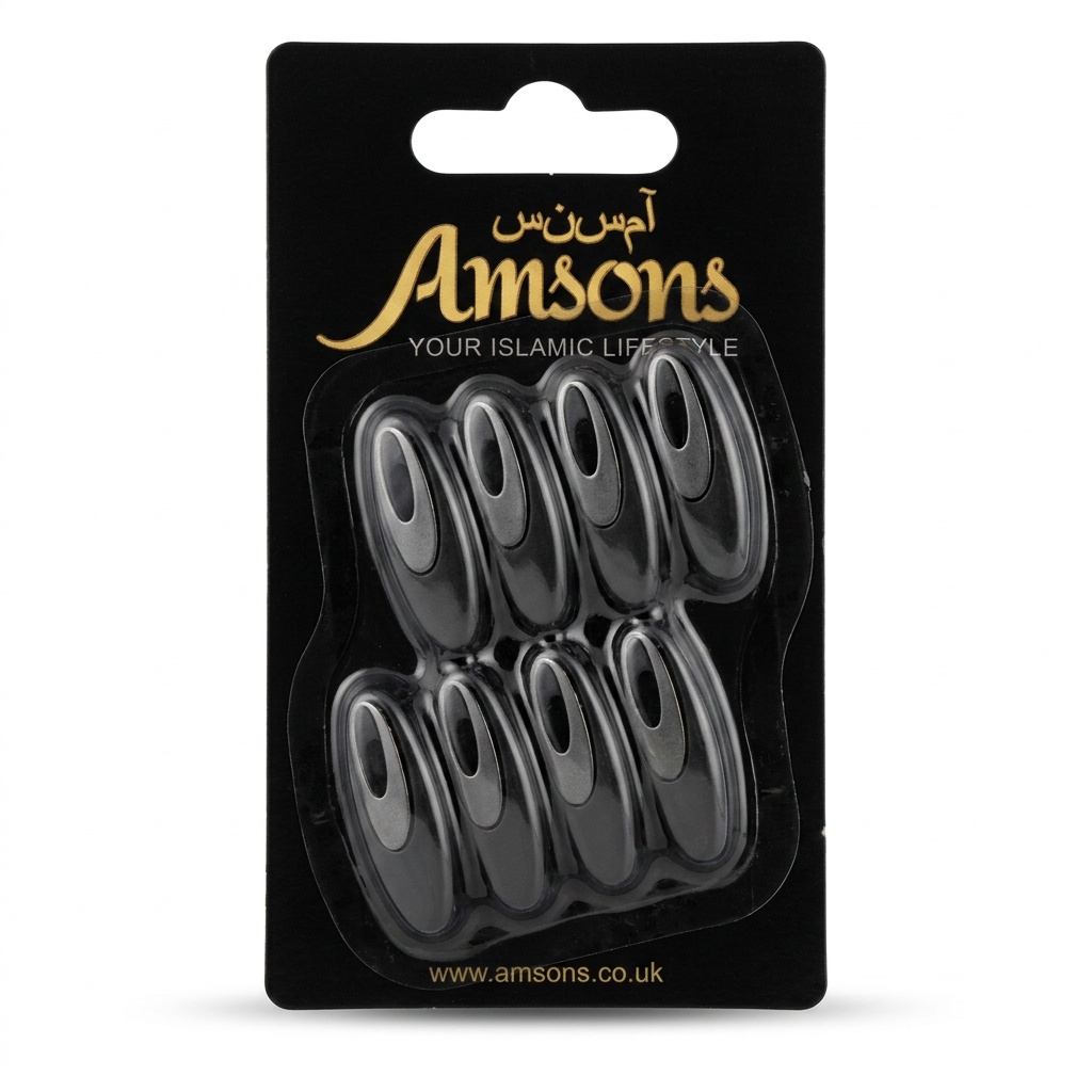 Black Safety Pins - 8 Pack