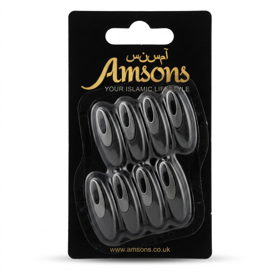 Black Safety Pins - 8 Pack