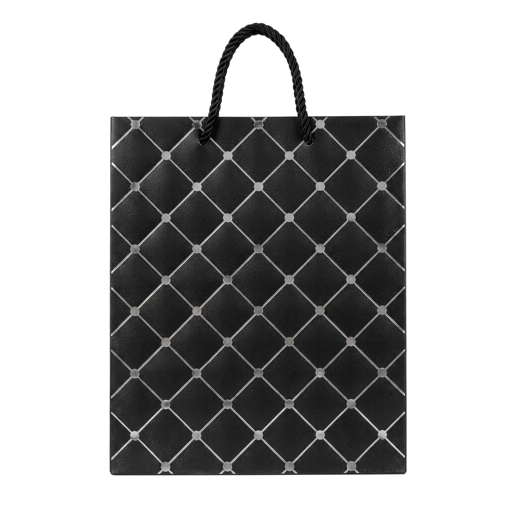 Black & Silver Diamond Gift Bag
