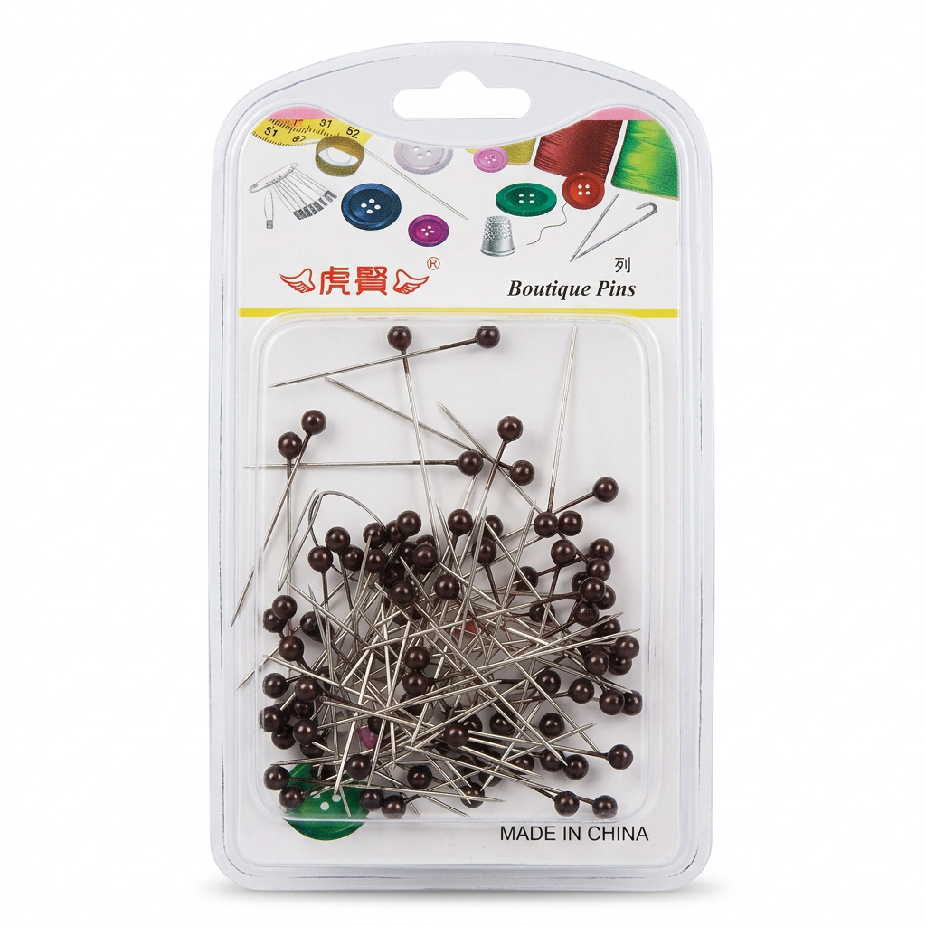 Boutique Pins Multi Coloured - 12 Pins