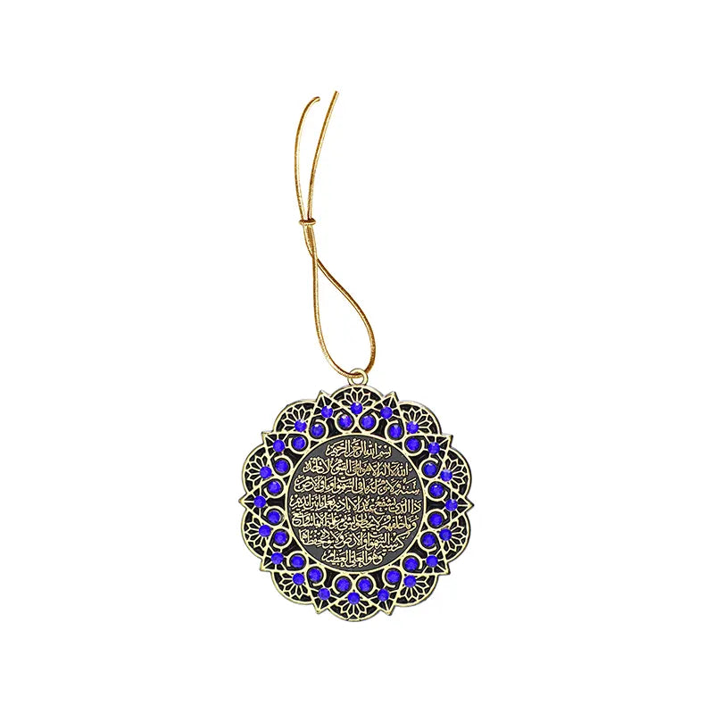 Aytal Kursi Car Hanger Blue Gold Black