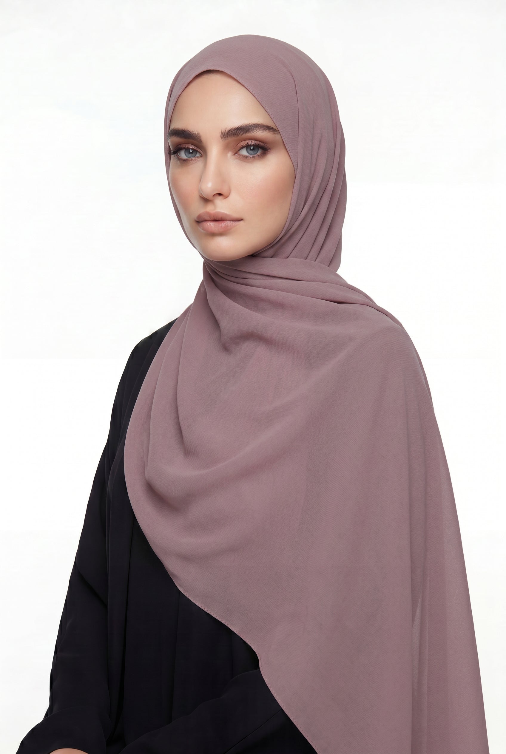 Magenta Chiffon Hijab Col 108