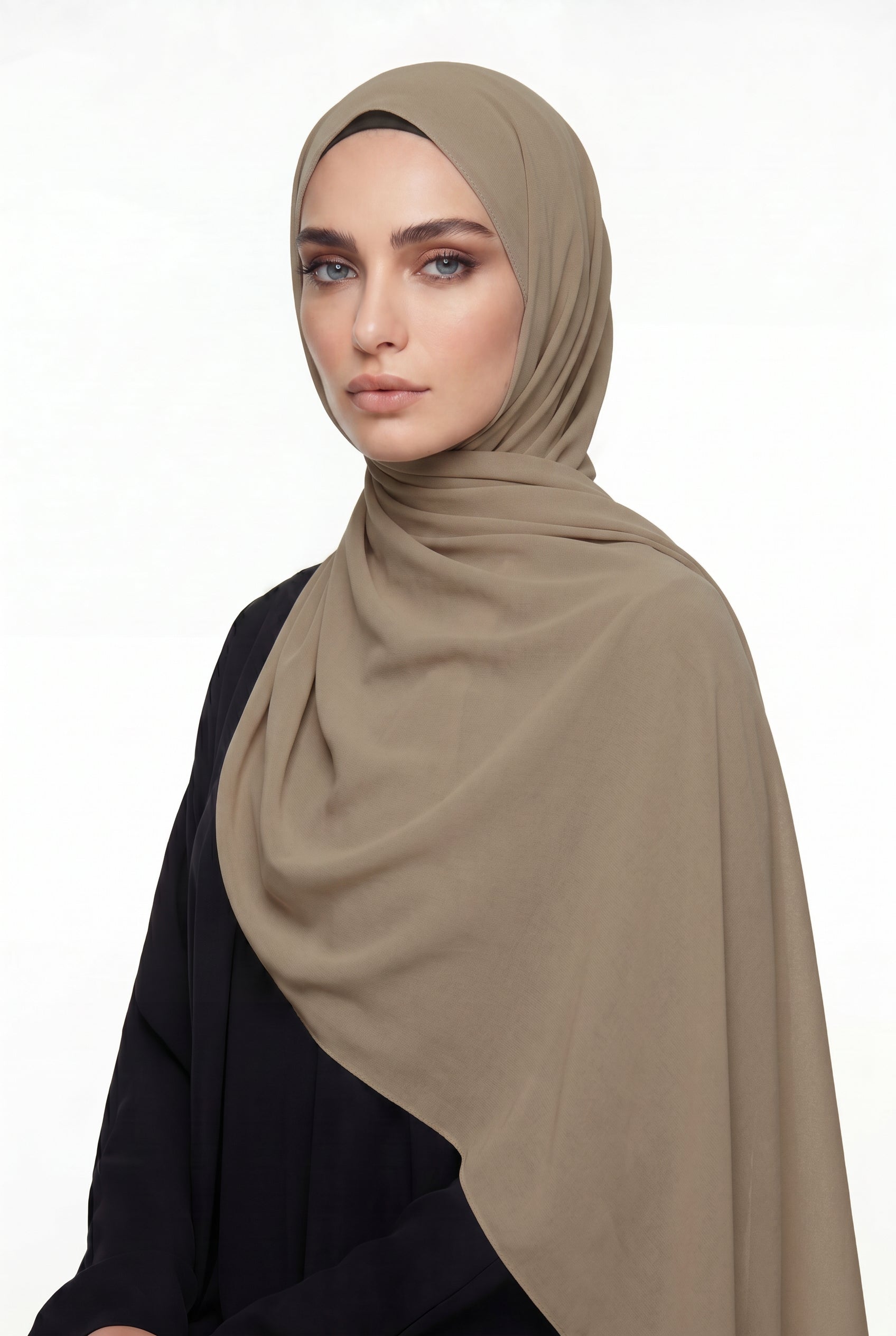 Wheat Chiffon Hijab Col 136