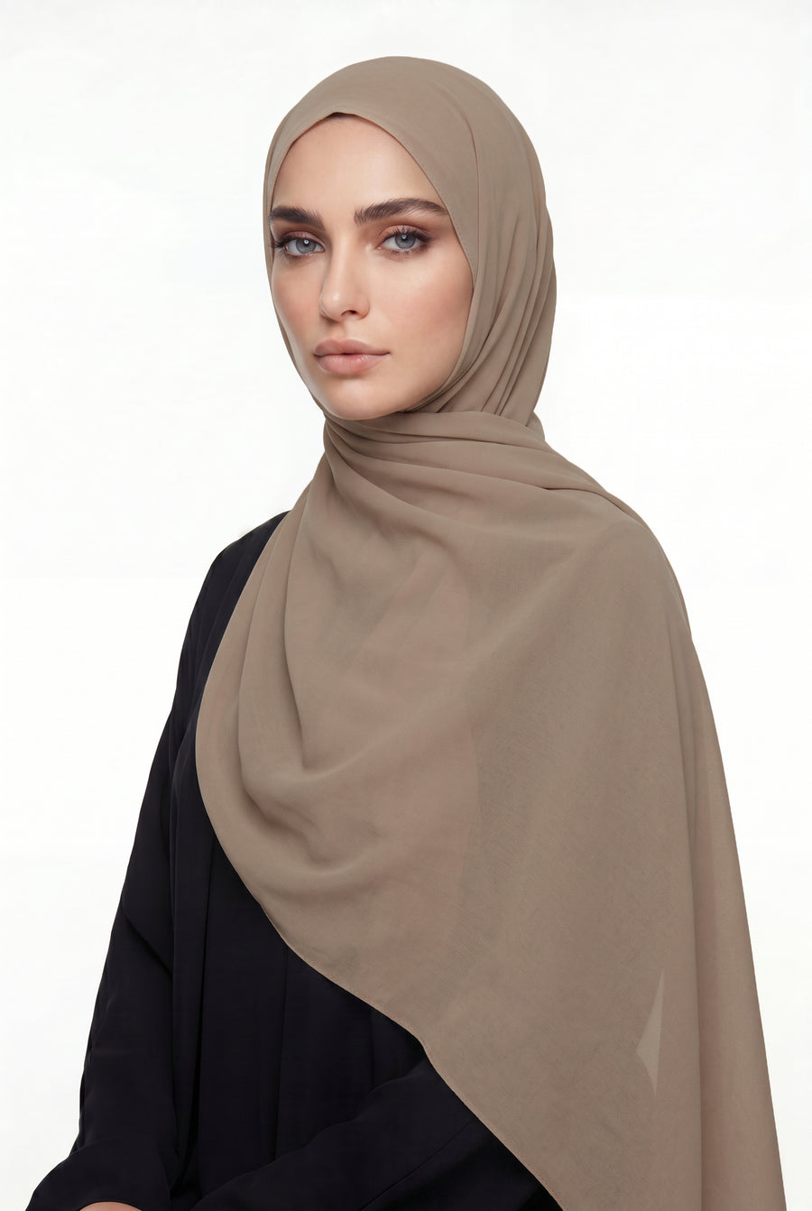 Light French Beige Chiffon Hijab Col 139
