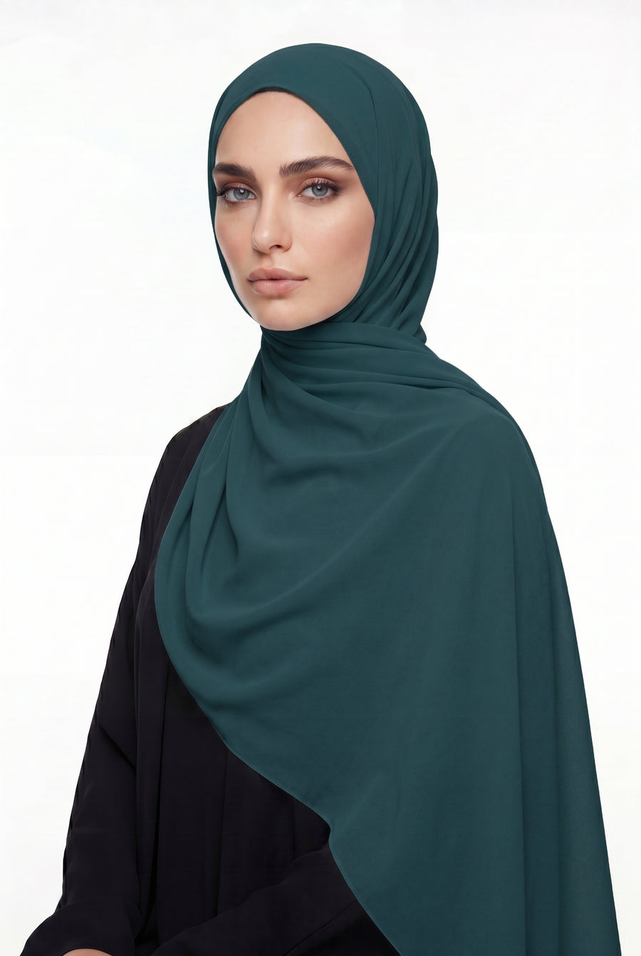 Light Teal Chiffon Hijab Col 21