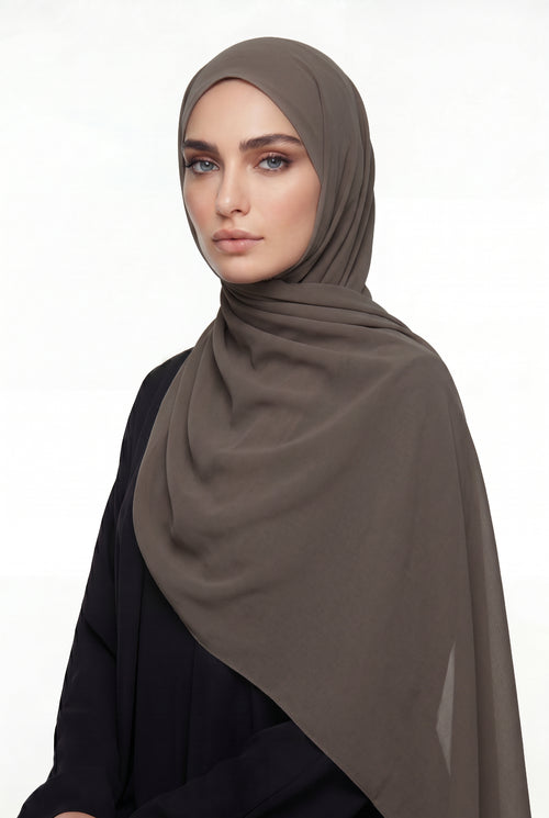 Wood Chiffon Hijab Col 27