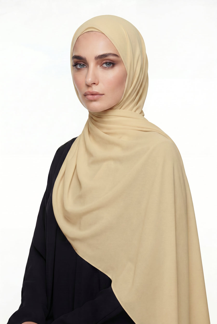 Bright Sand Chiffon Hijab Col 29