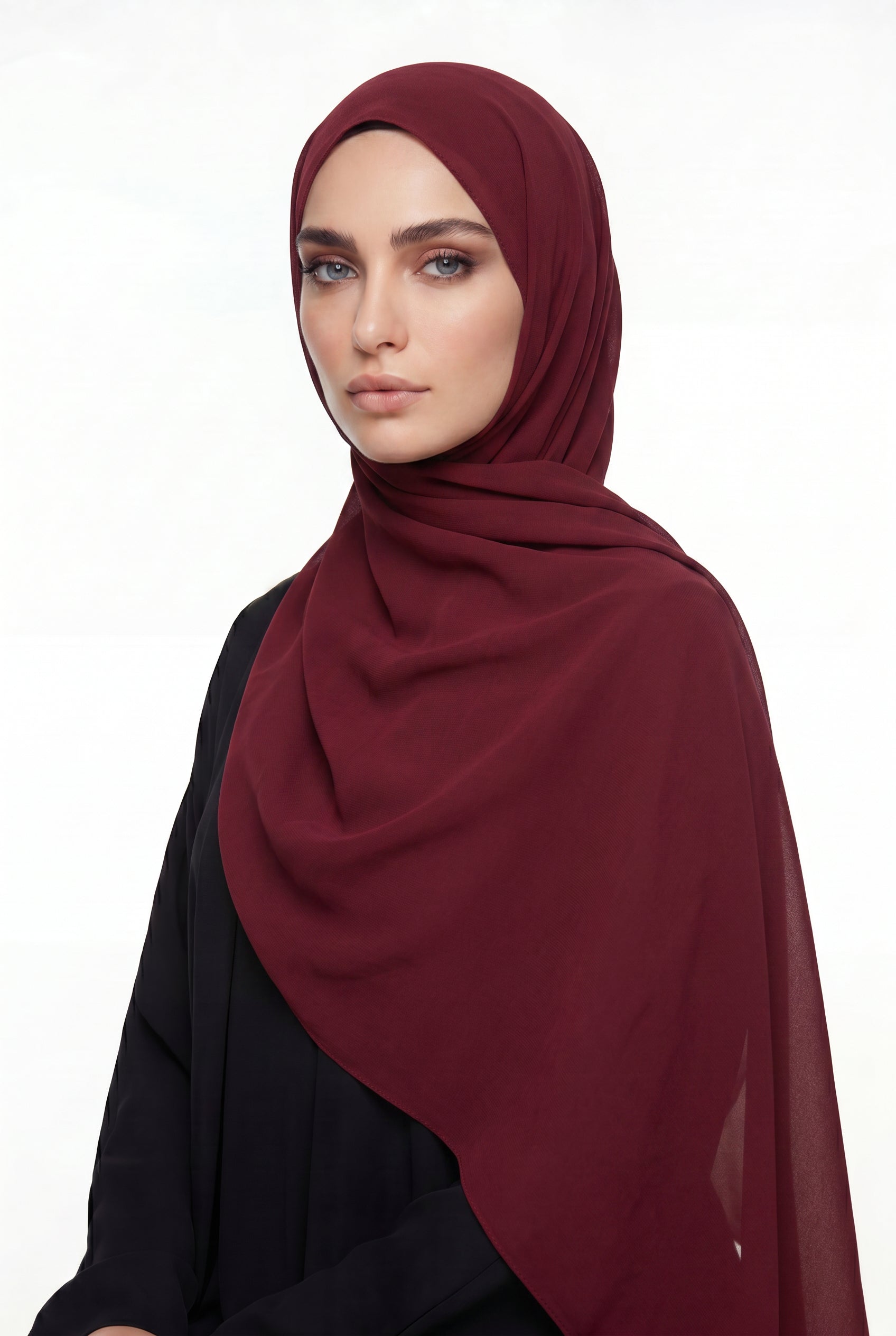 Garnet Chiffon Hijab Col 30