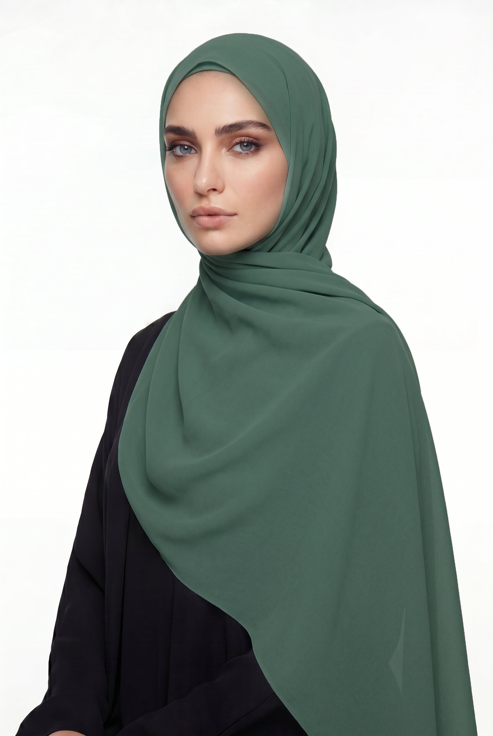 Mint Green Chiffon Hijab Col 39