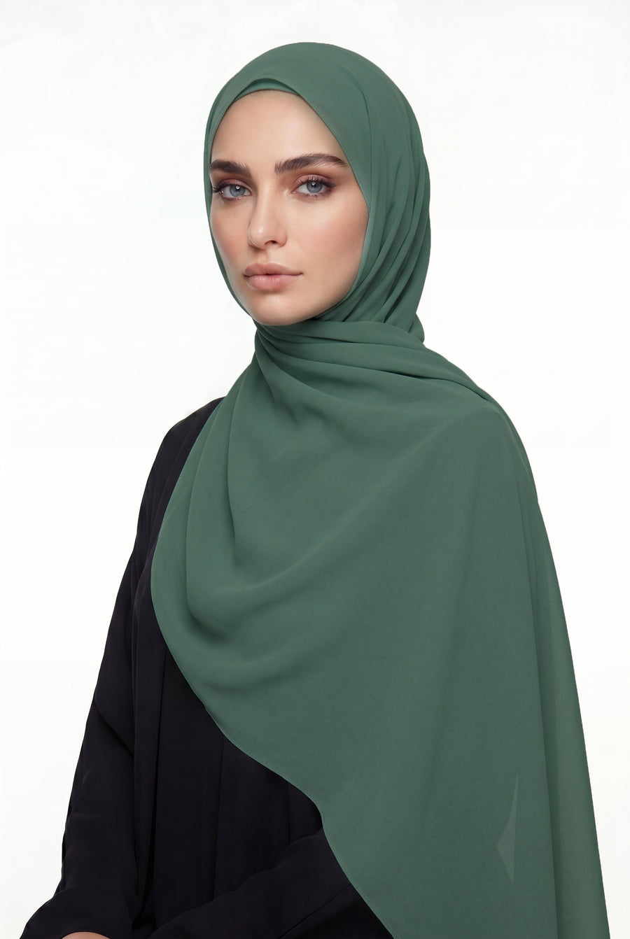 Mint Green Chiffon Hijab Col 39