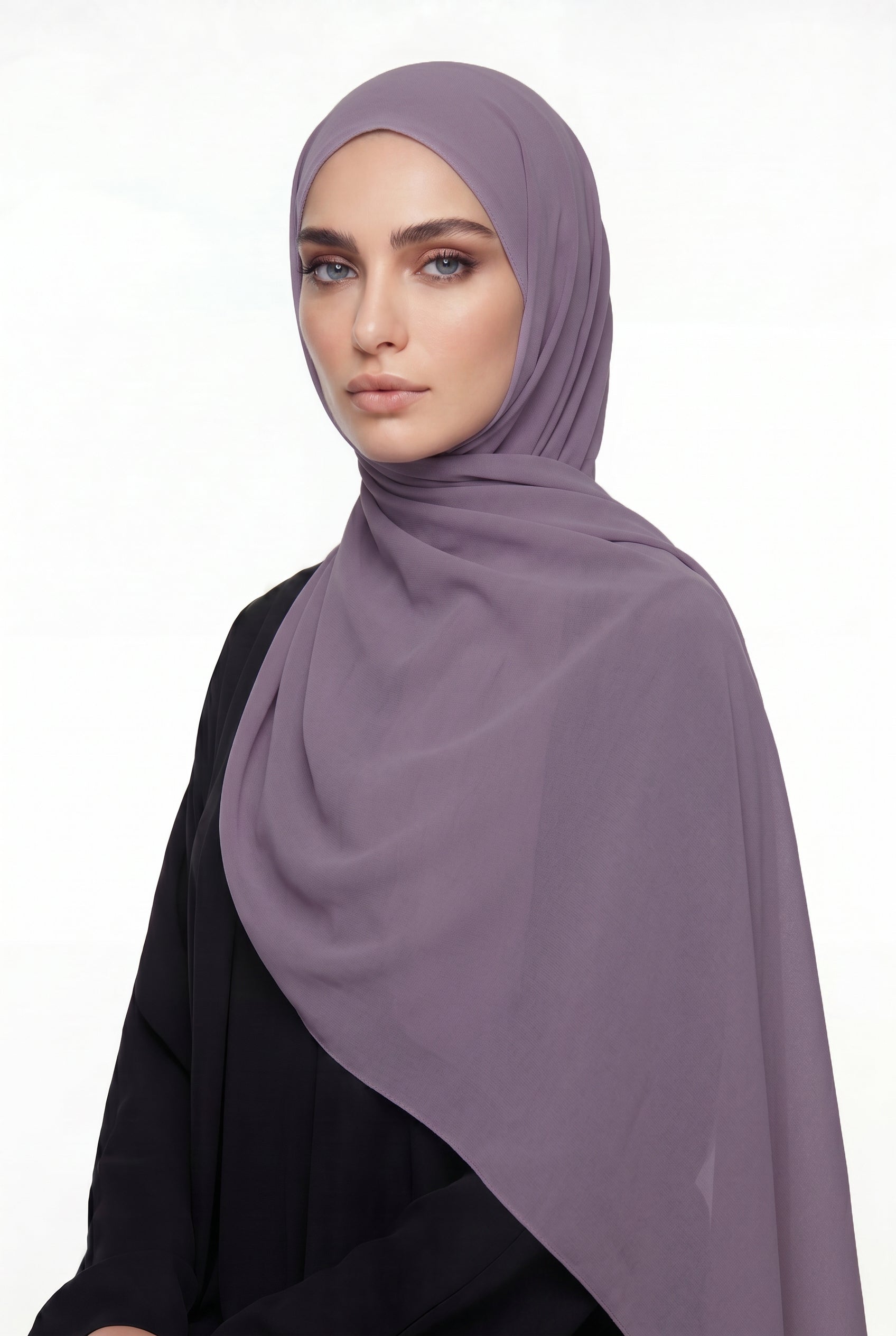 Lilac Chiffon Hijab Col 46