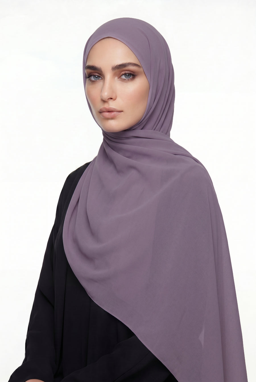 Lilac Chiffon Hijab Col 46