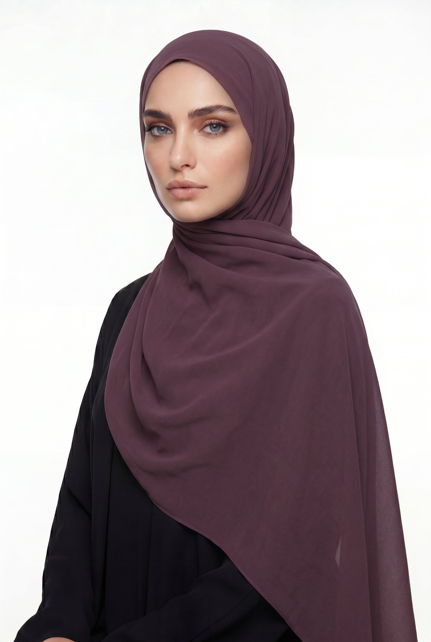 Signal Violet Chiffon Hijab Col 56