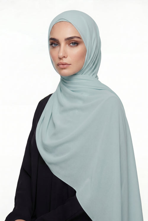 Mint Chiffon Hijab Col 78