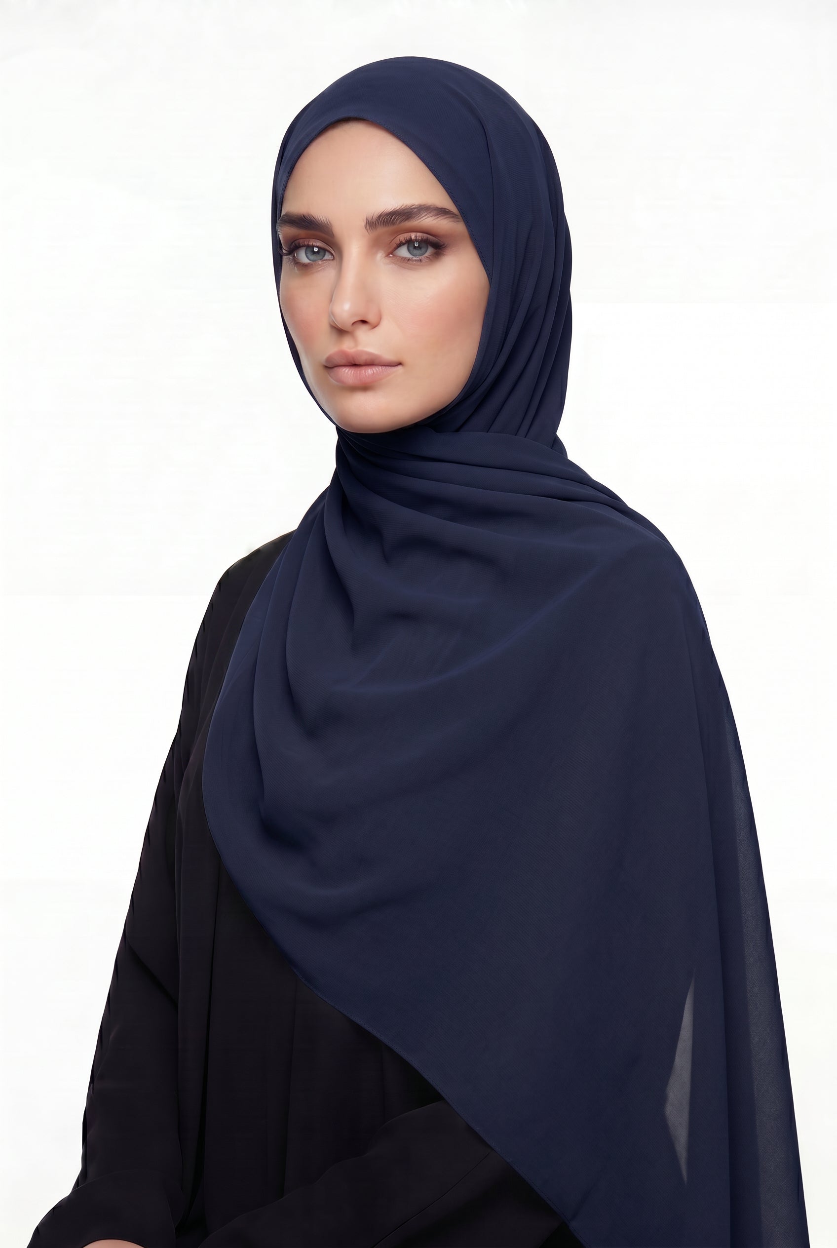 Chiffon Hijab Navy