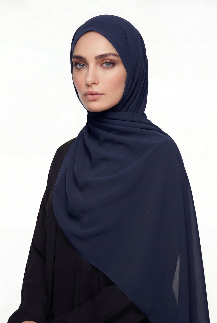 Chiffon Hijab Navy