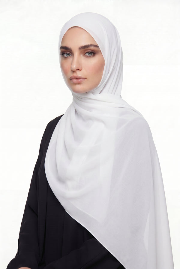 Chiffon Hijab White