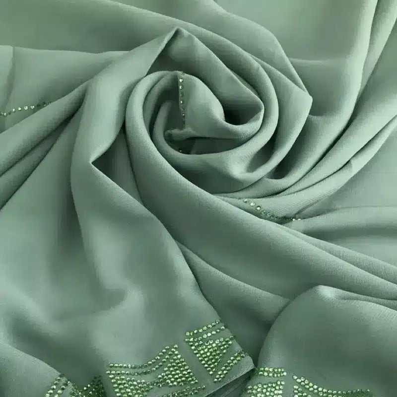 Chiffon crepe with Stone embellishments Design 7