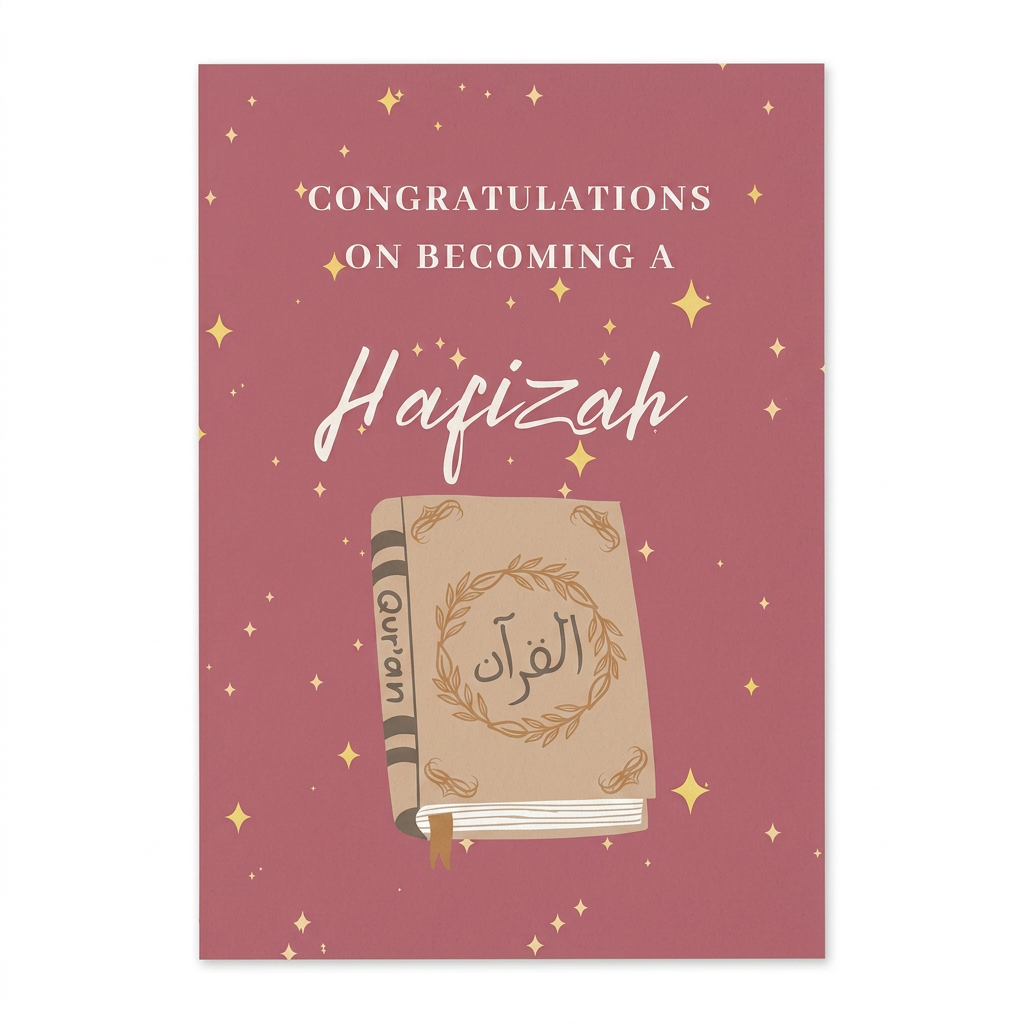 Congratulations On Becoming A Hafizah Card
