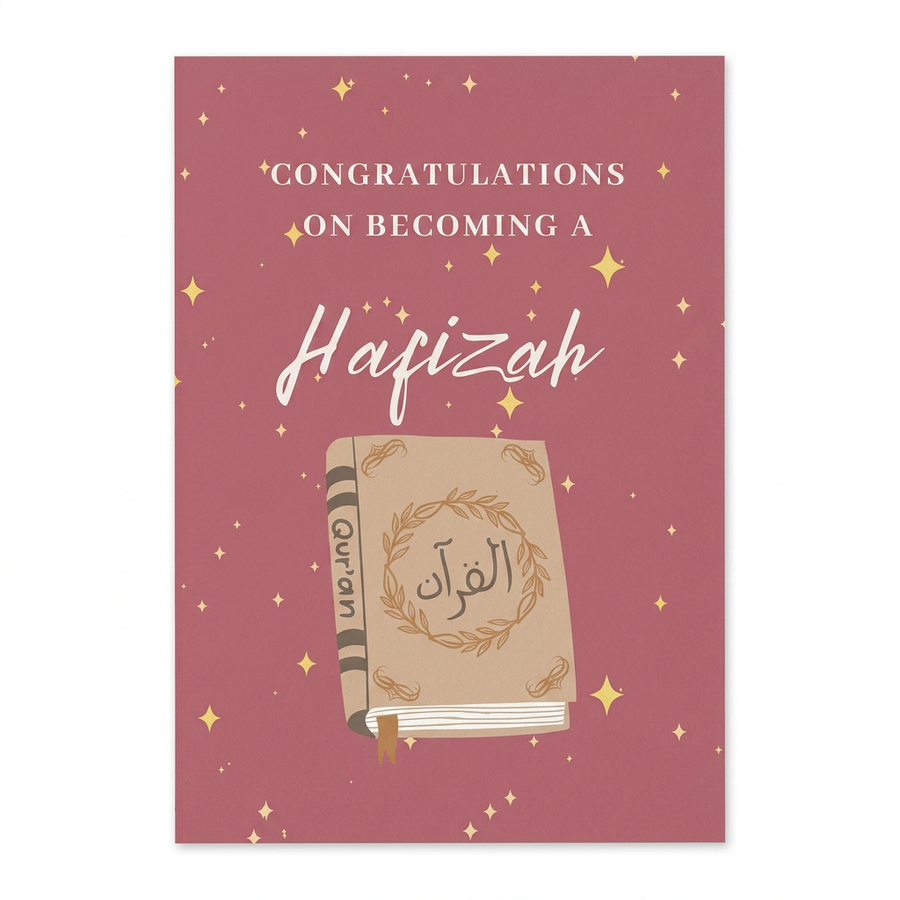 Congratulations On Becoming A Hafizah Card