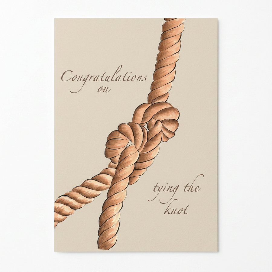 Congratulations On Tying The Knot Card