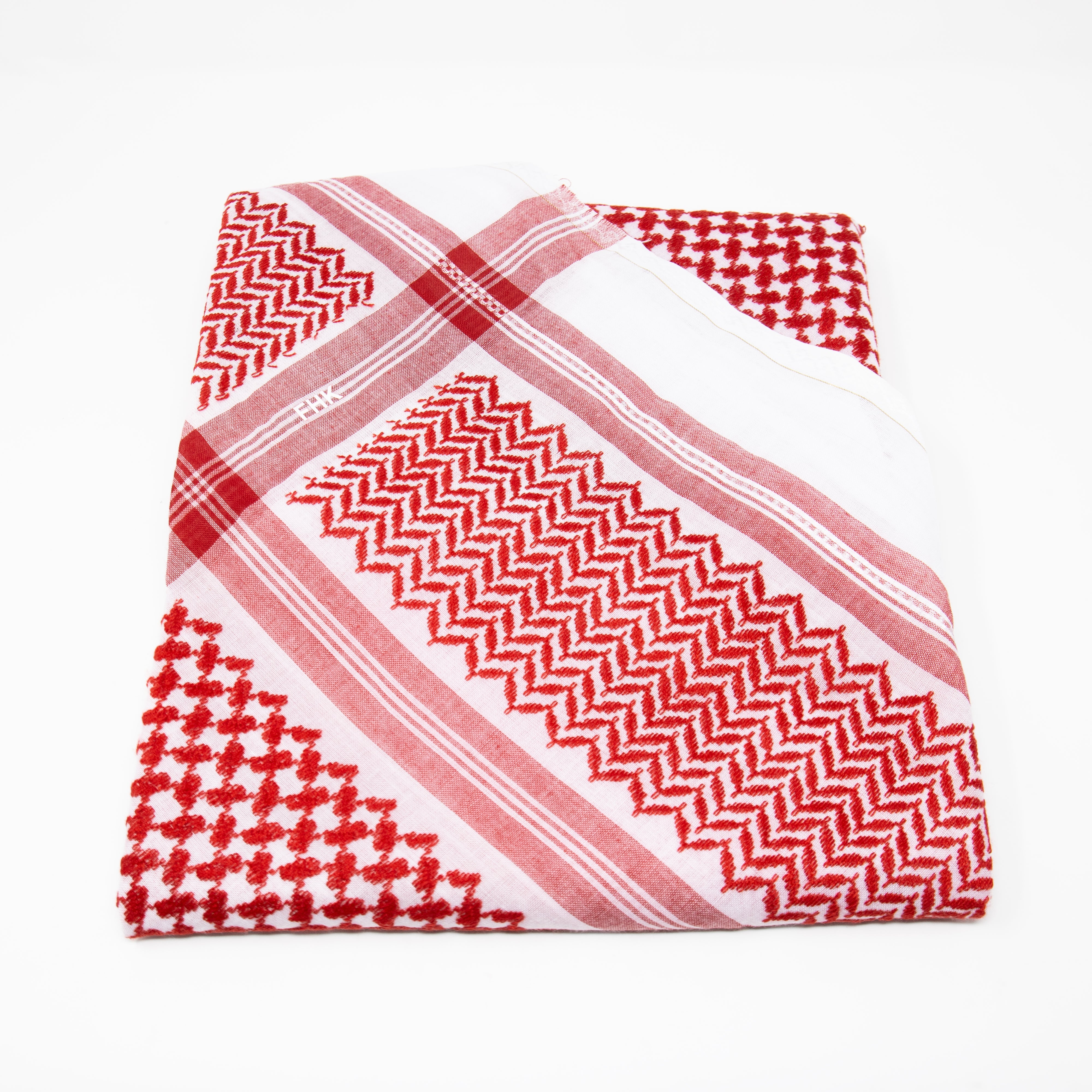 Mens Duntill Red & White Shemagh 406