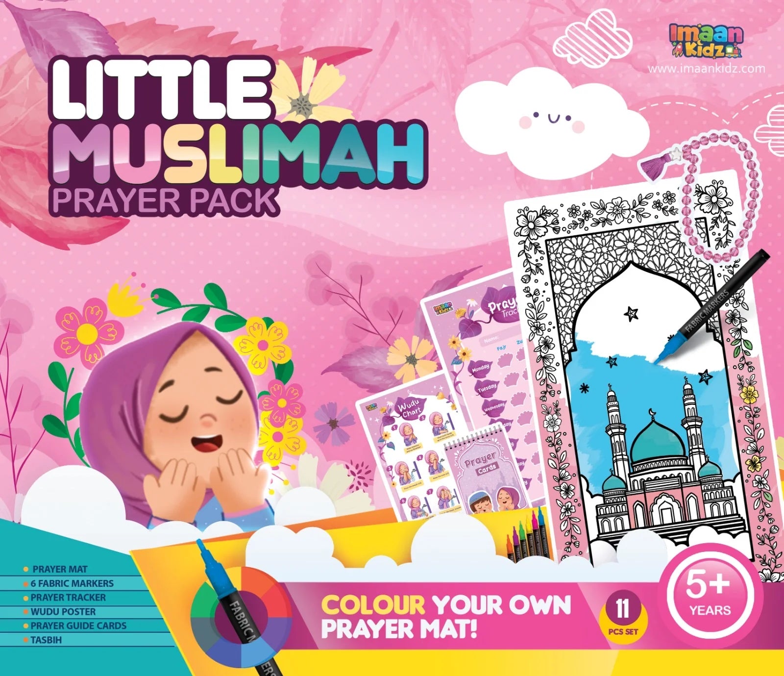 Little Muslimah Prayer Pack Pink