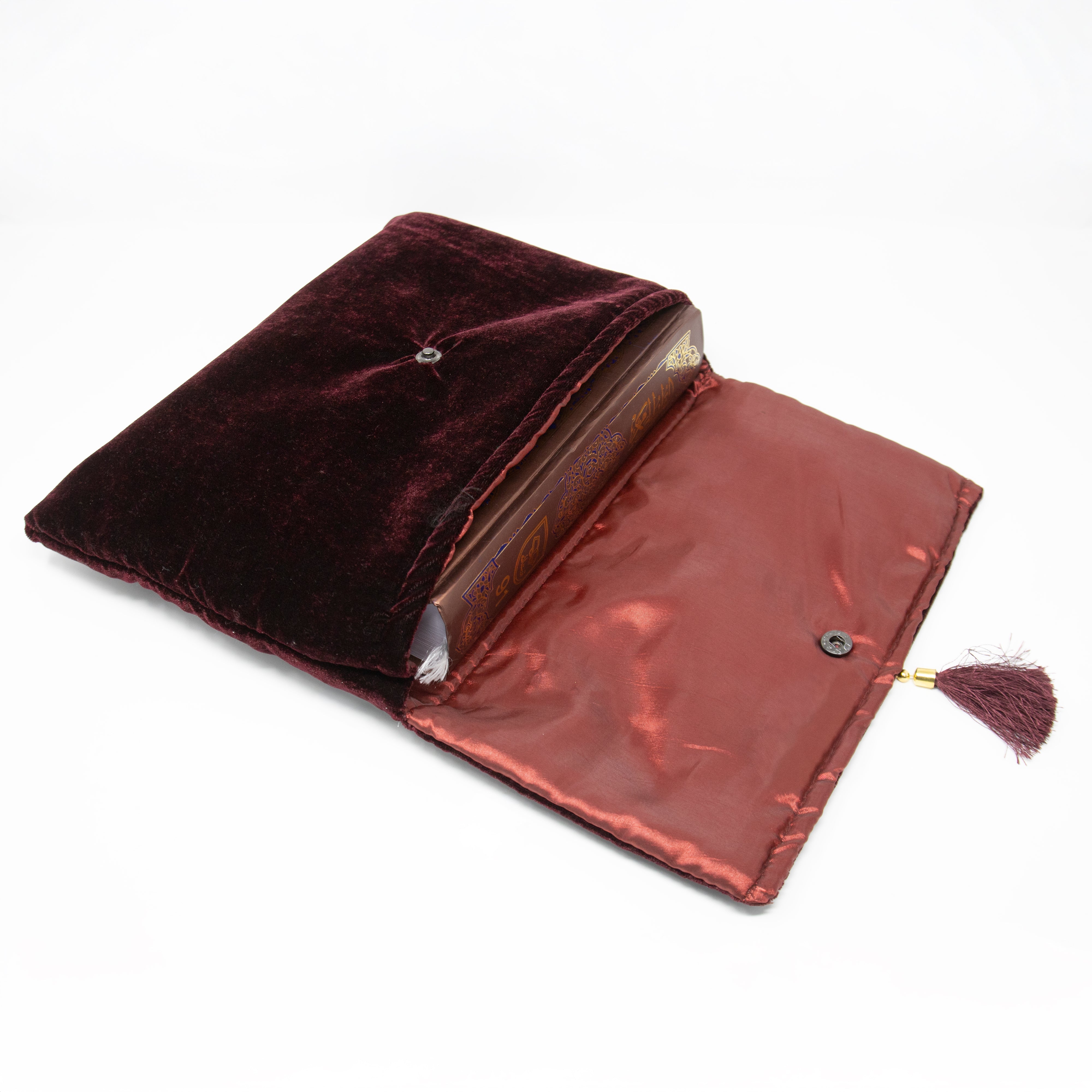 Maroon Velvet A4 Quran Cover  / Ghilaf