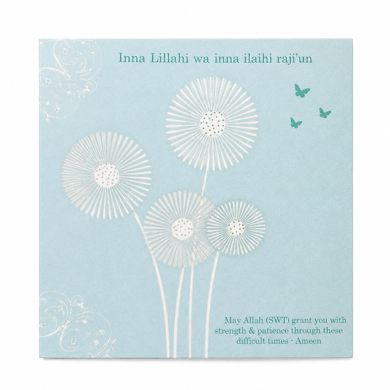 Dandelion Condolence Card