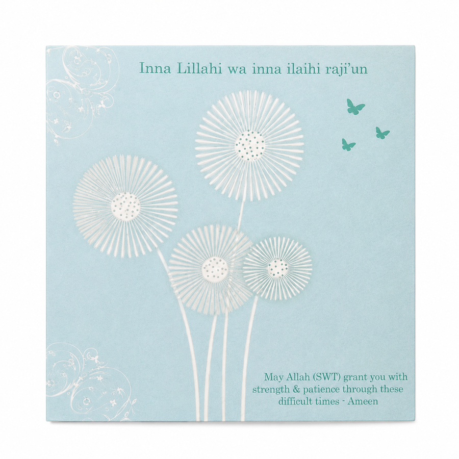 Dandelion Condolence Card