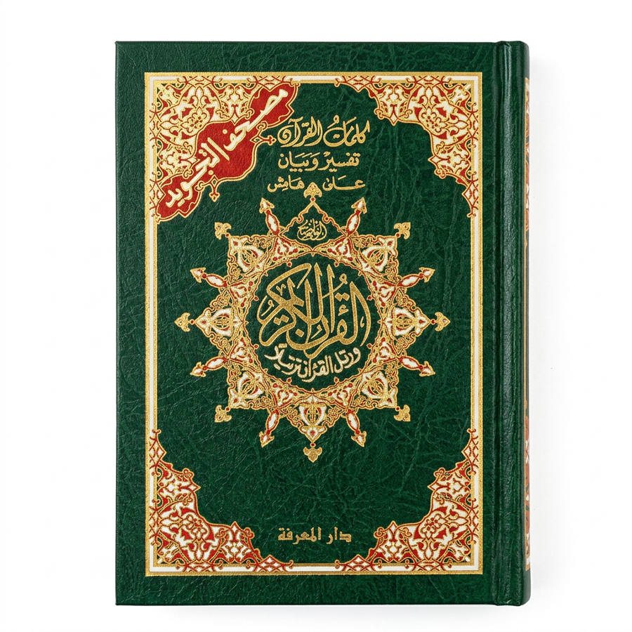 Dar Al-Ma'rifah Tajweed Quran Uthmaani Script 15 Lines Green