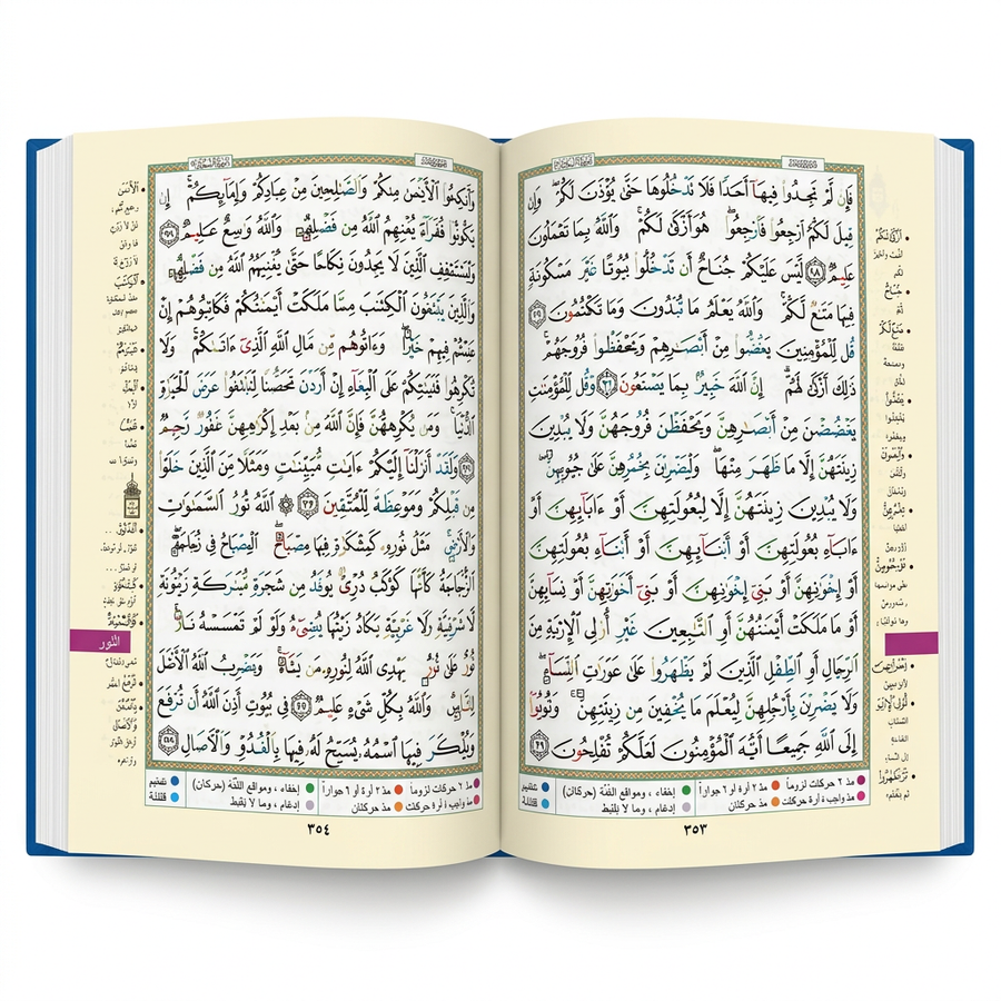 Dar Al-Ma'rifah Tajweed Quran Uthmaani Script 15 Lines Green