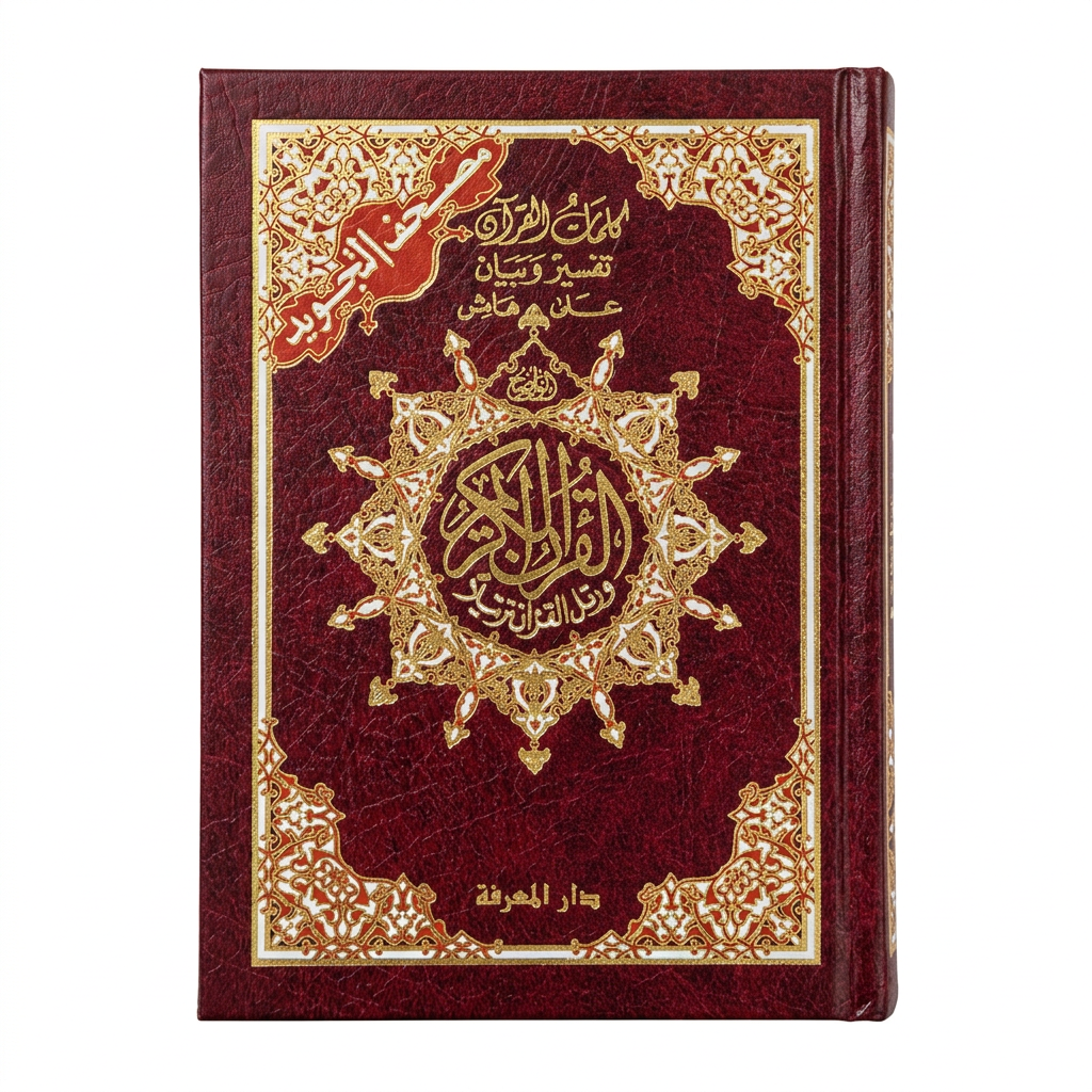 Dar Al-Ma'rifah Tajweed Quran Uthmaani Script 15 Lines Red