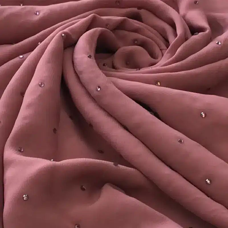 Emirati chiffon with stone embellishments design 8