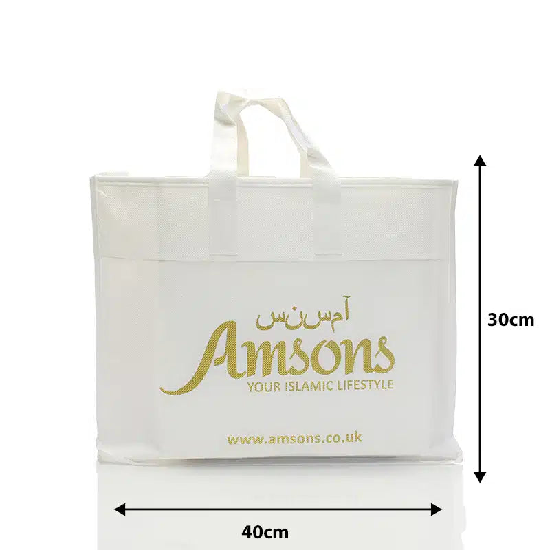 Fabric White Amsons Gift Bag