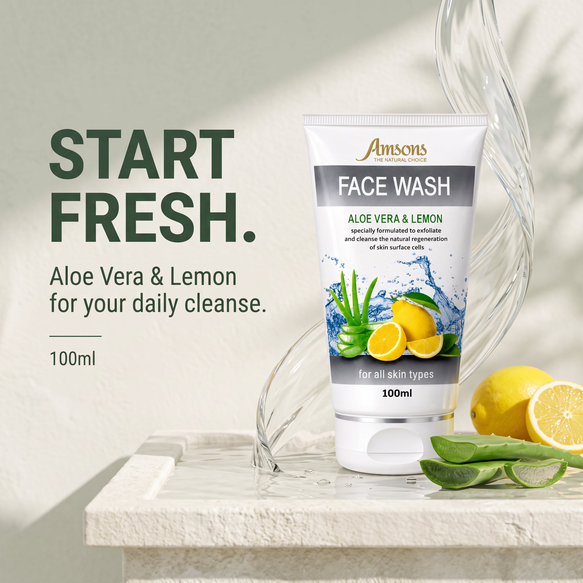 Aloe Vera & Lemon Face Wash 100ml