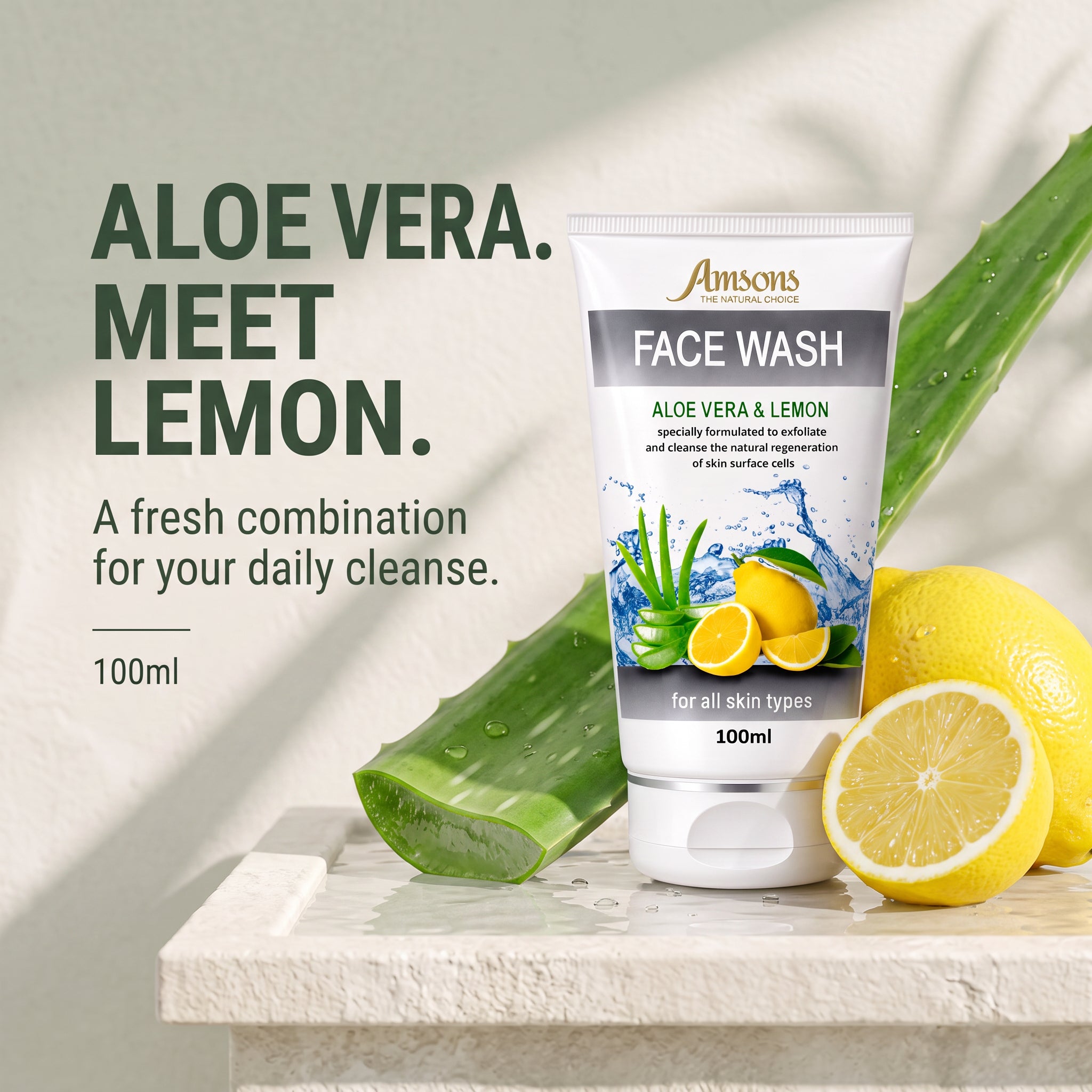 Aloe Vera & Lemon Face Wash 100ml