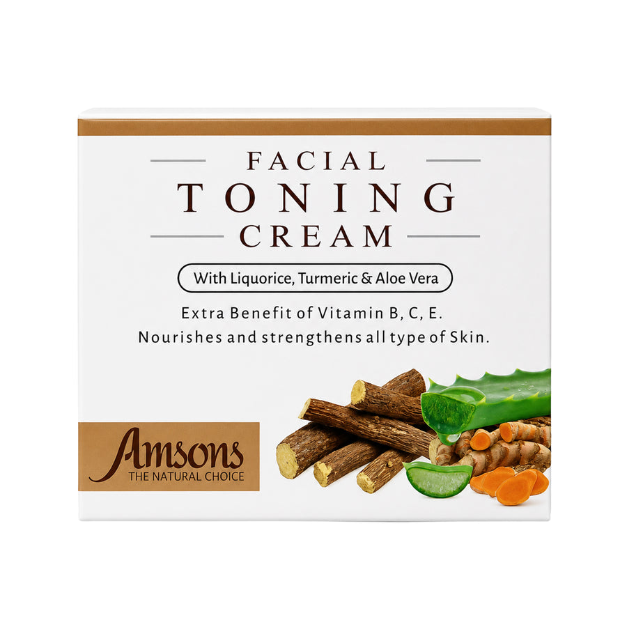 Facial Toning Cream With Liquorice, Turmeric & Aloe Vera 50g