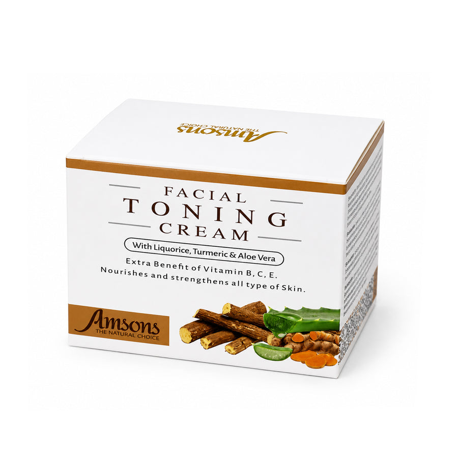 Facial Toning Cream With Liquorice, Turmeric & Aloe Vera 50g
