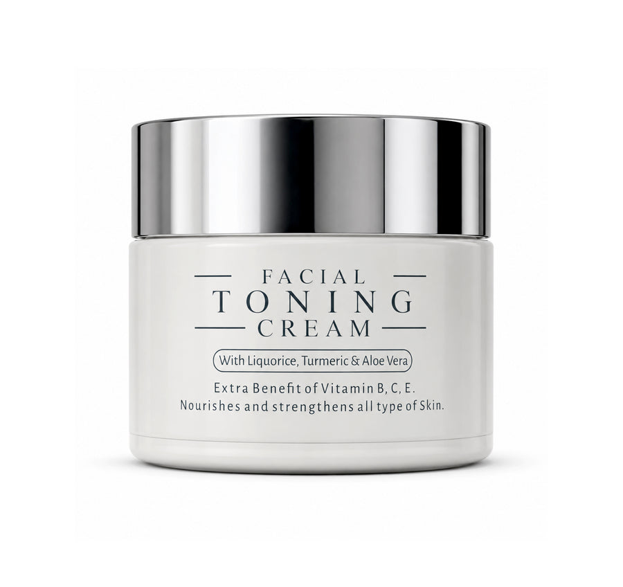 Facial Toning Cream With Liquorice, Turmeric & Aloe Vera 50g