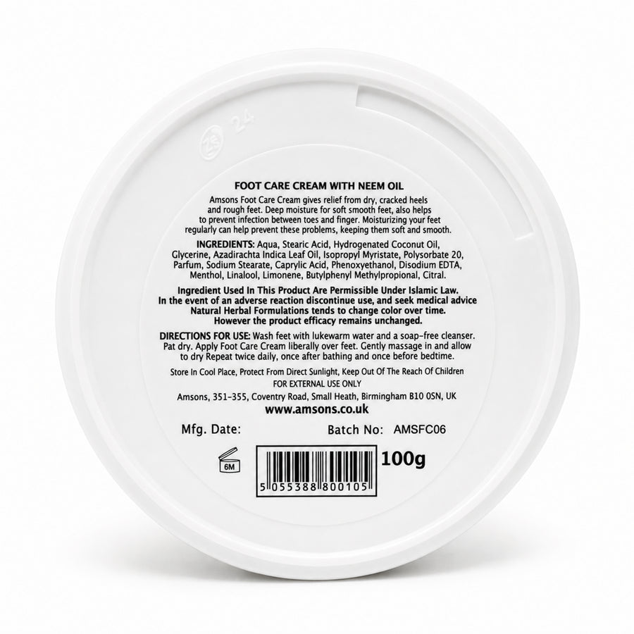 Foot Care Cream With Neem Oil 100g