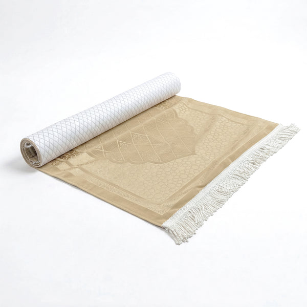 Luxury Chenille Prayer Mat 7045-3 Gold